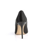 Classique Black Satin 4 Inch High Heel Pump