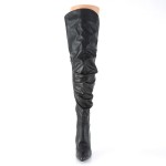 Classique Black Scrunch Thigh High Boot