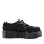 Black Faux Suede Mens Creeper Loafer