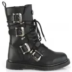 Bolt Mens Strapped Combat Mid-Calf Boots