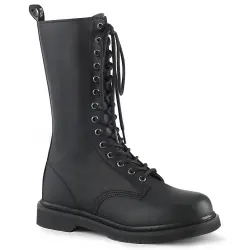 Bolt Mens Combat Mid-Calf 14-Eyelet Boots