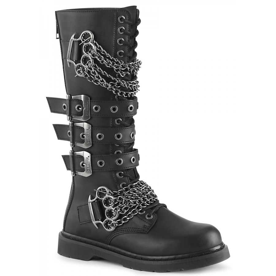 knee high biker style boots