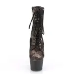 Adore Camo Mesh Platform Granny Ankle Boots