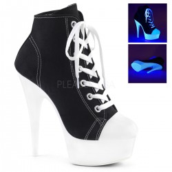 Black High Heel Platform Sneaker