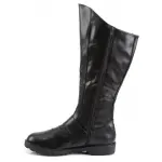 Gotham Knee High Plain Black Boots