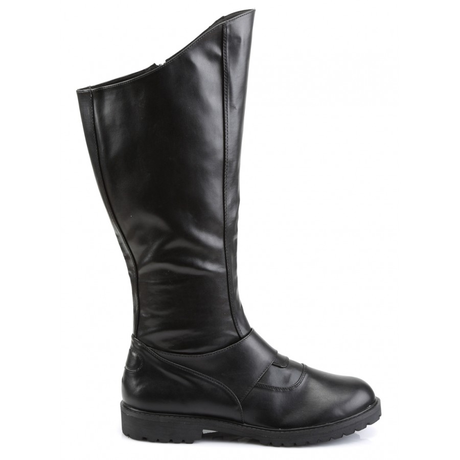 plain black knee high boots