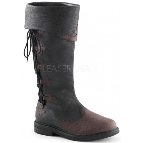 Distressed Black Rennaissance Costume Boots