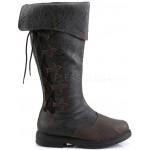 Distressed Black Rennaissance Costume Boots