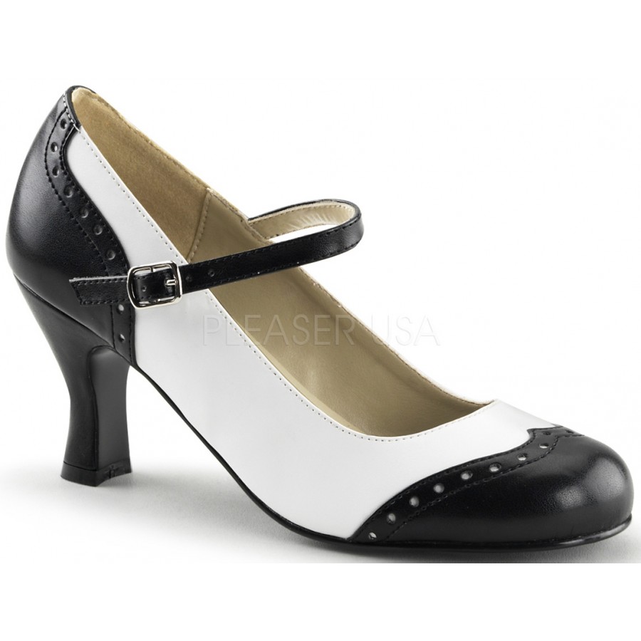 black flapper shoes