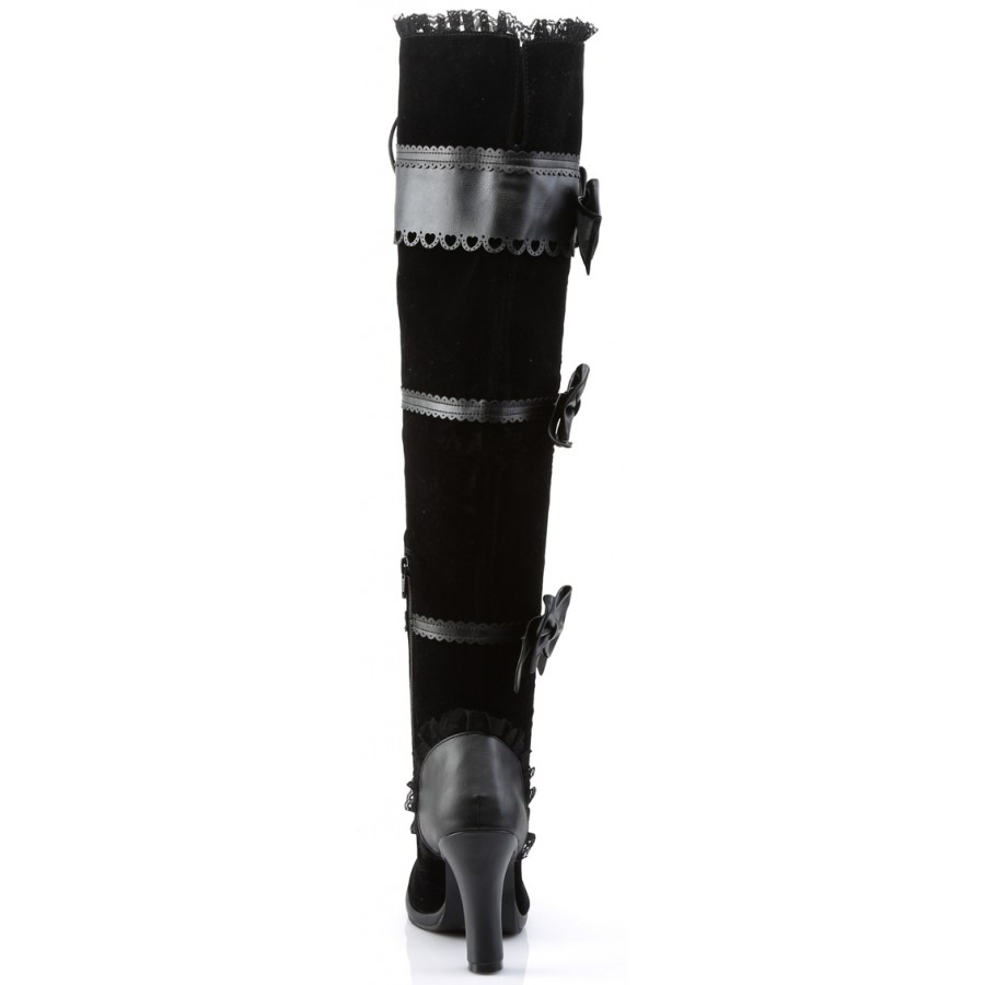 thigh high goth boots