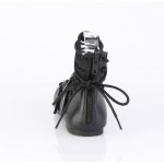 Gothic Flat Shoes for Women with Spiderweb Buckles