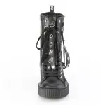  Black Mid-Calf Creeper Sneaker Boots - Men's Platform Sole