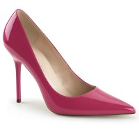 Classique Hot Pink Patent 4 Inch High Heel Pump