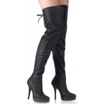 Red Indulge 3000 Thigh High Platform Boots