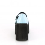 Kera Blue Platform Mary Jane Double Strap Pump