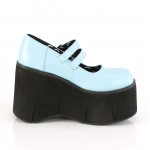 Kera Blue Platform Mary Jane Double Strap Pump