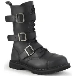 Riot 12 Mens Steel Toe Faux Leather Combat Boots