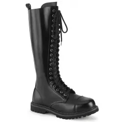 Riot Mens Leather Boots with Steel Toe