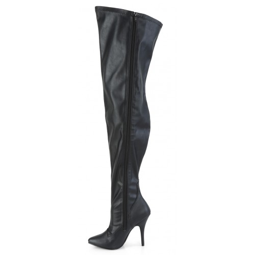 leather thigh high boots wide calf