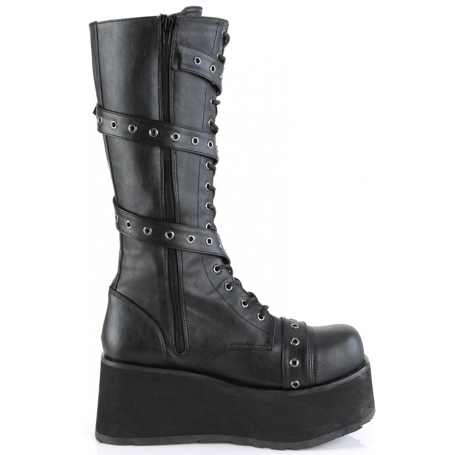 mens platform motorcycle boots