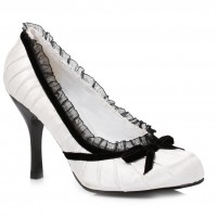 Satin Doll White High Heel Pump