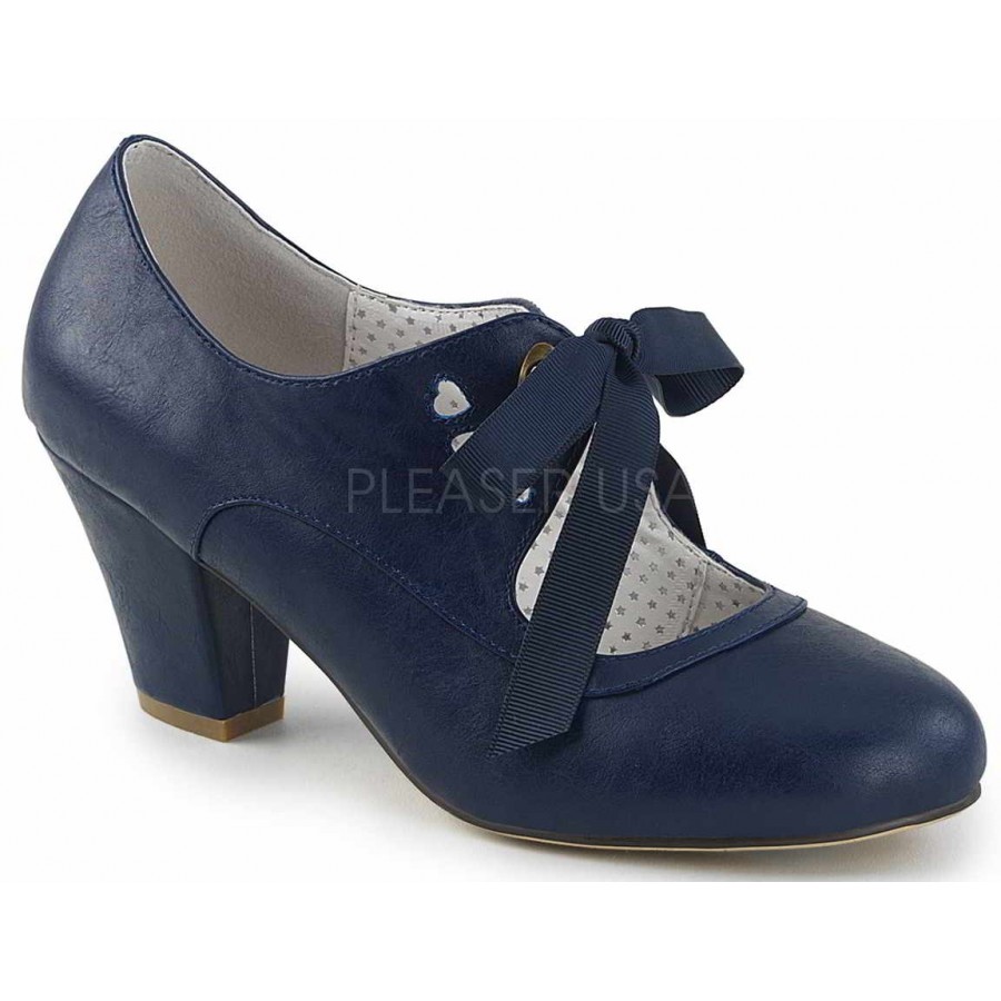 navy blue pumps 2 inch heel