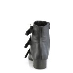 Men's Pike Buckle Boots Ankle Boots with Bat Buckles