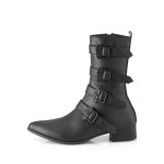 Men's Winklepicker Boot with Coffin Buckles